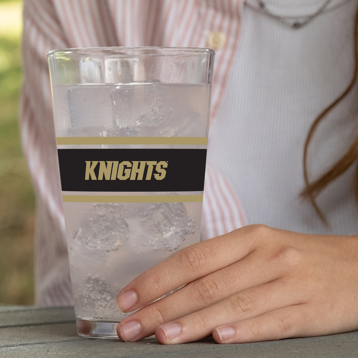 Central Florida 16oz Stripe Pint Glass - Logo Brands