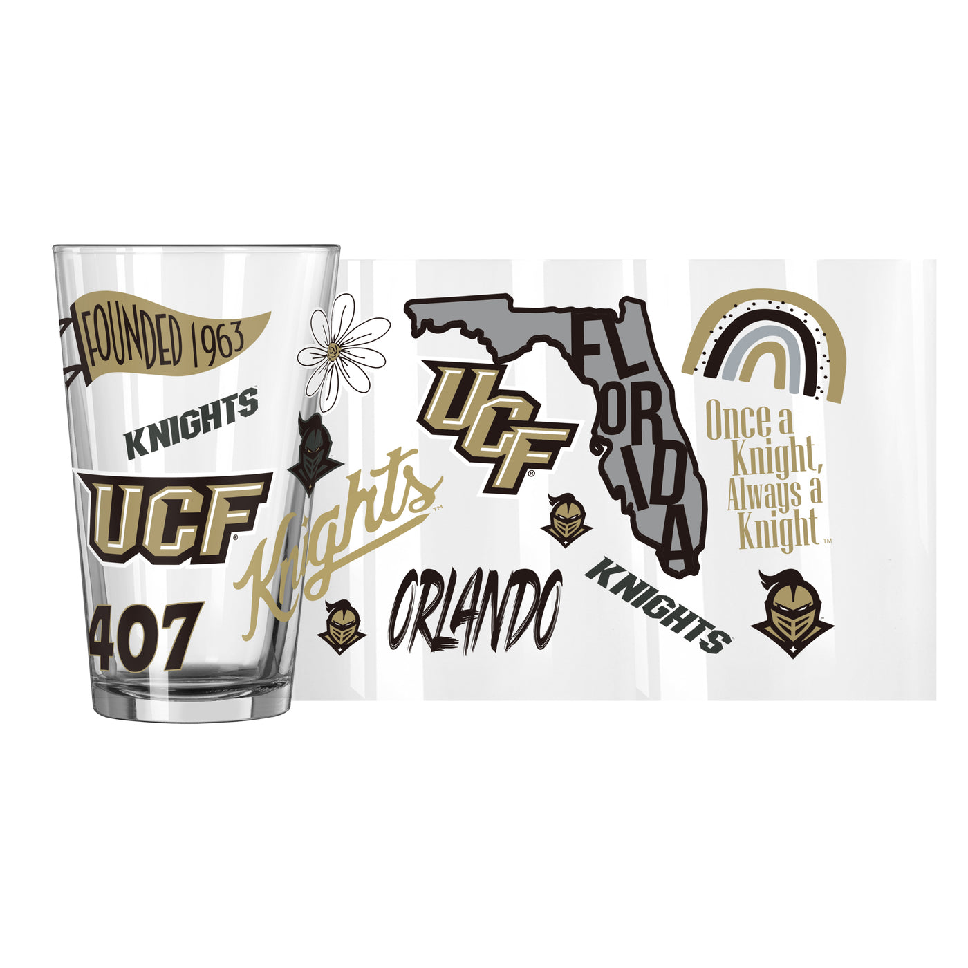 Central Florida 16oz Native Pint Glass