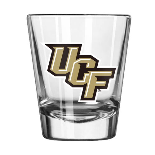 Central Florida Gameday 2oz shot glass by Logo Brands, featuring team logo and vibrant design for sports fans.