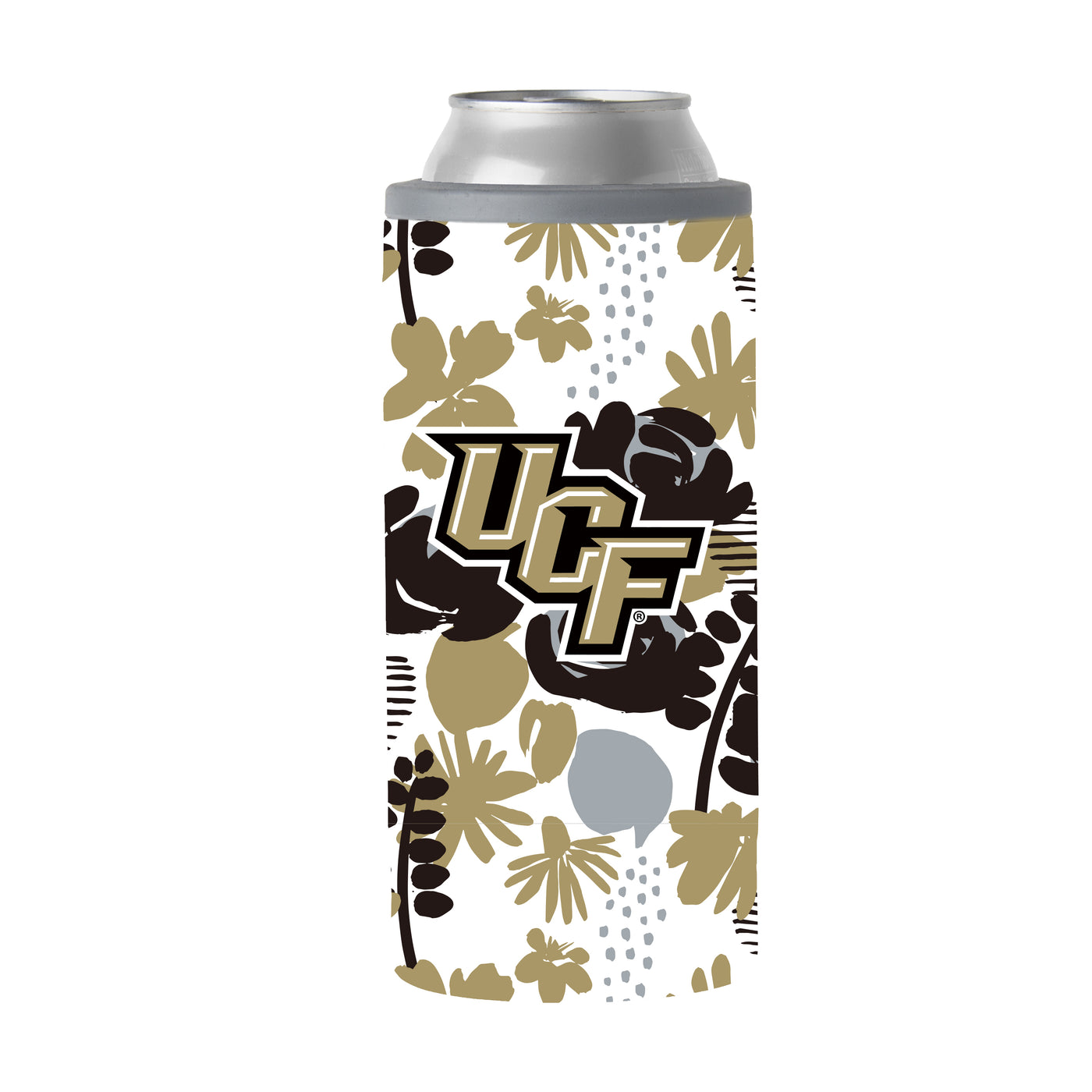 Central Florida 12oz Floral Slim Can Coolie