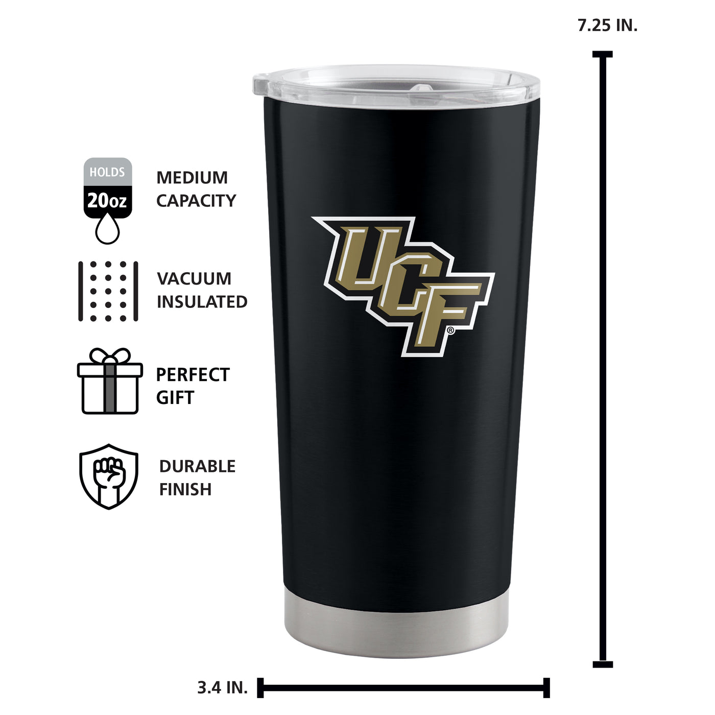 Central Florida 20oz Gameday Stainless Steel Tumbler