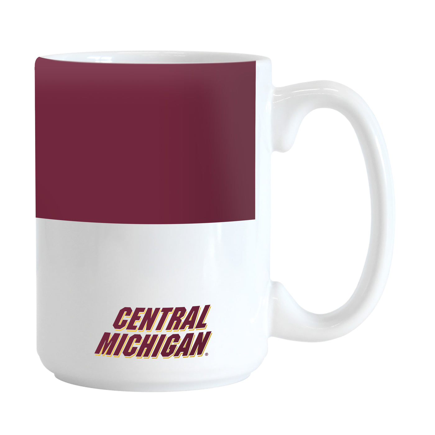 Central Michigan 15oz Colorblock Sublimated Mug
