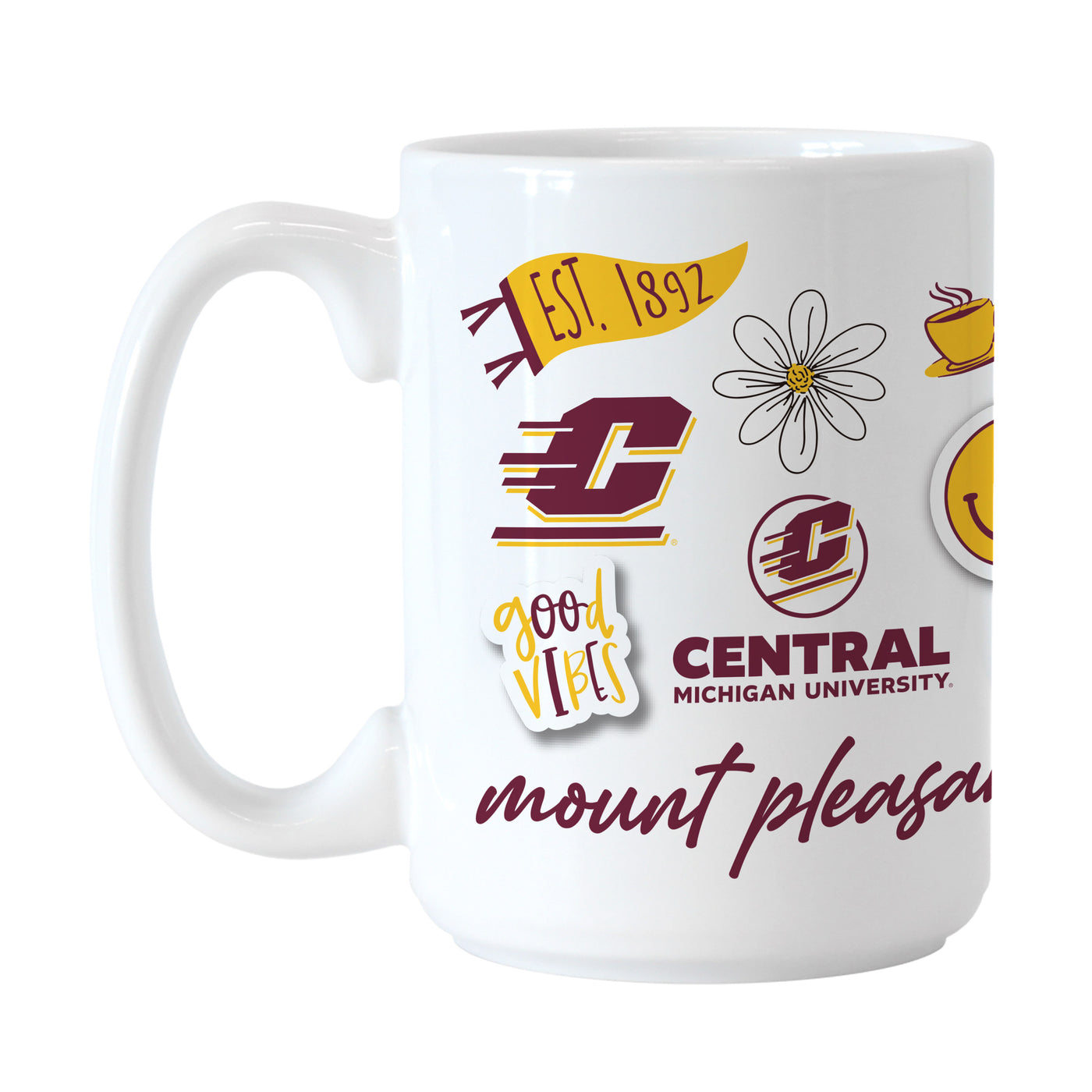 Central Michigan 15oz Native Sublimated Mug