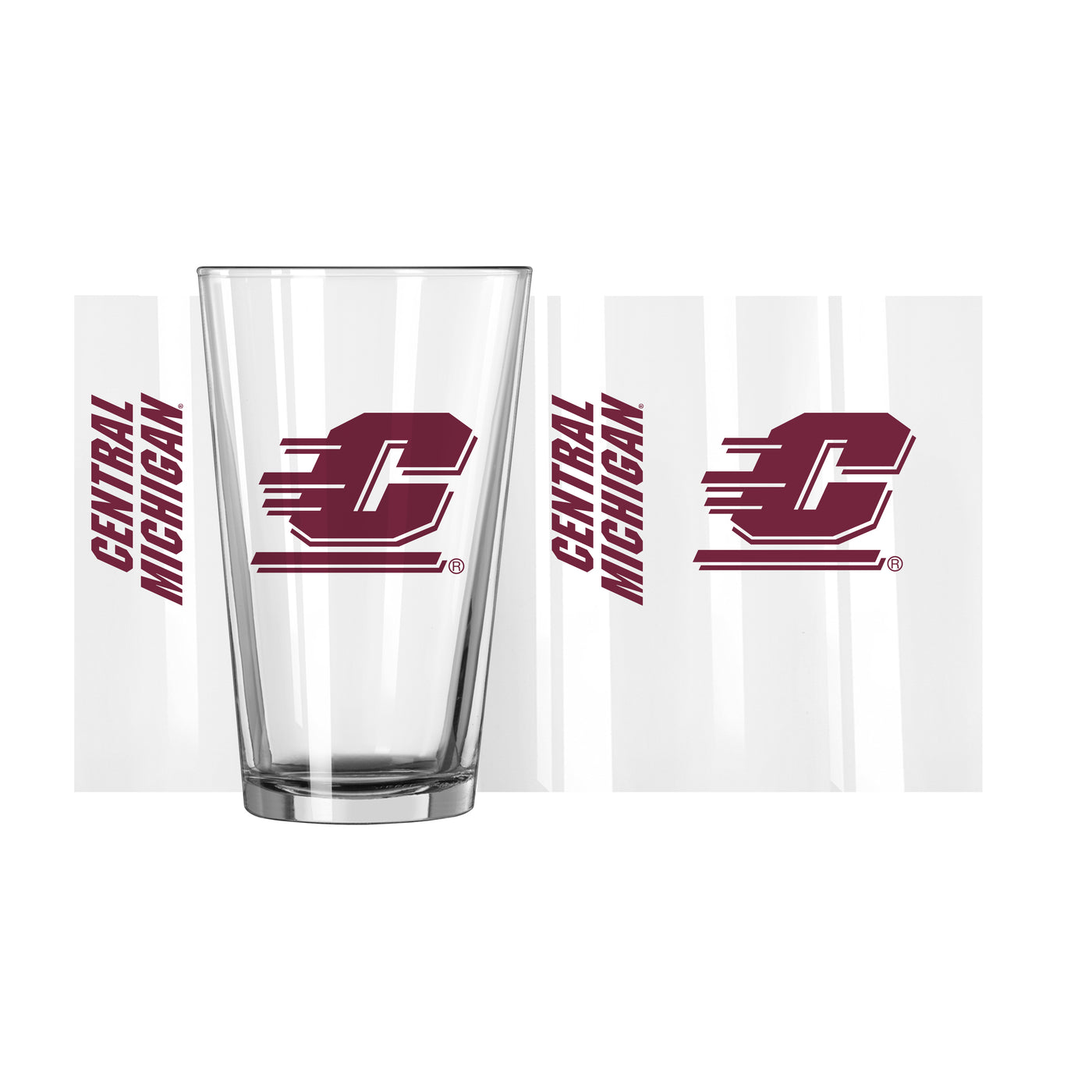 Central Michigan 16oz Gameday Pint Glass - Logo Brands