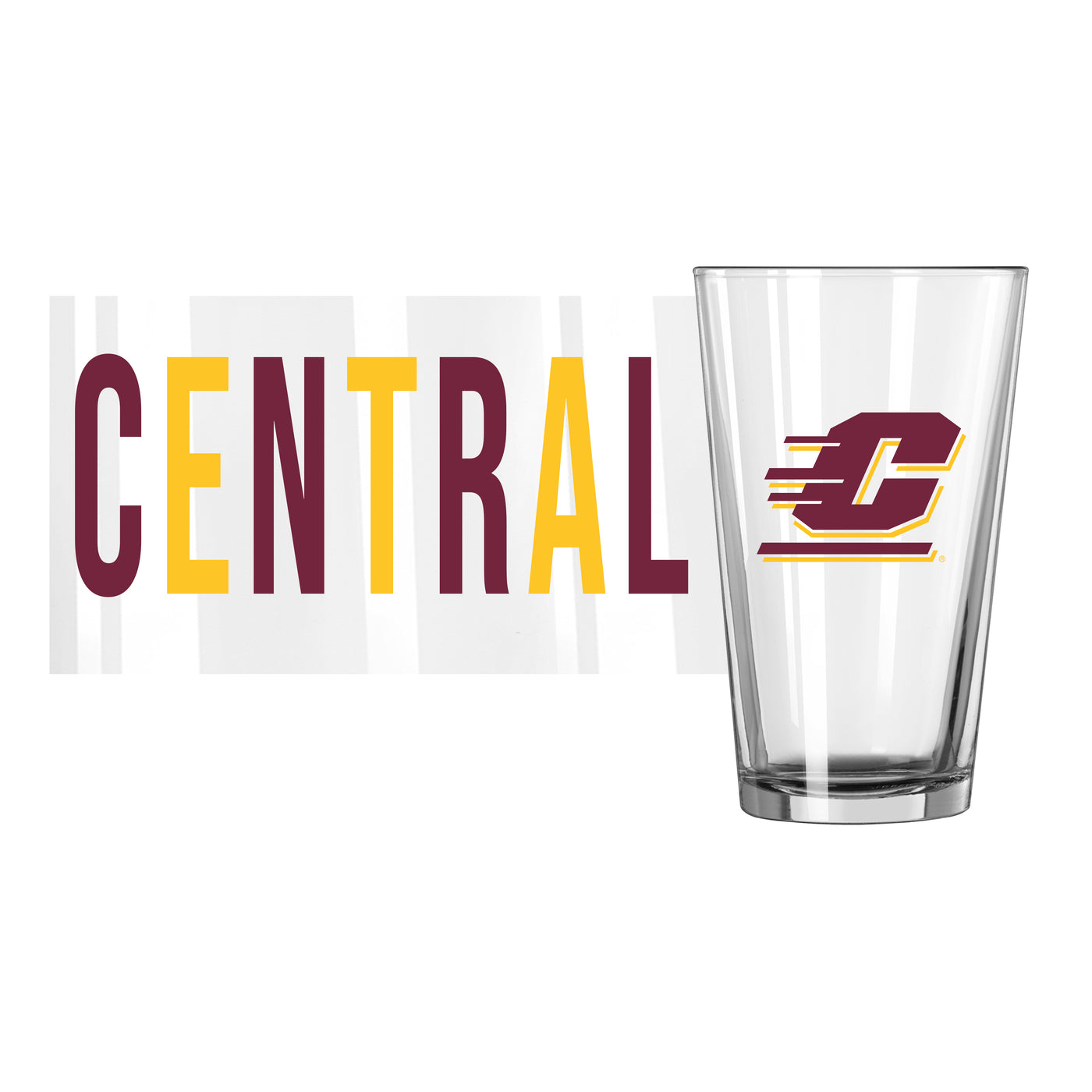 Central Michigan 16oz Overtime Pint Glass
