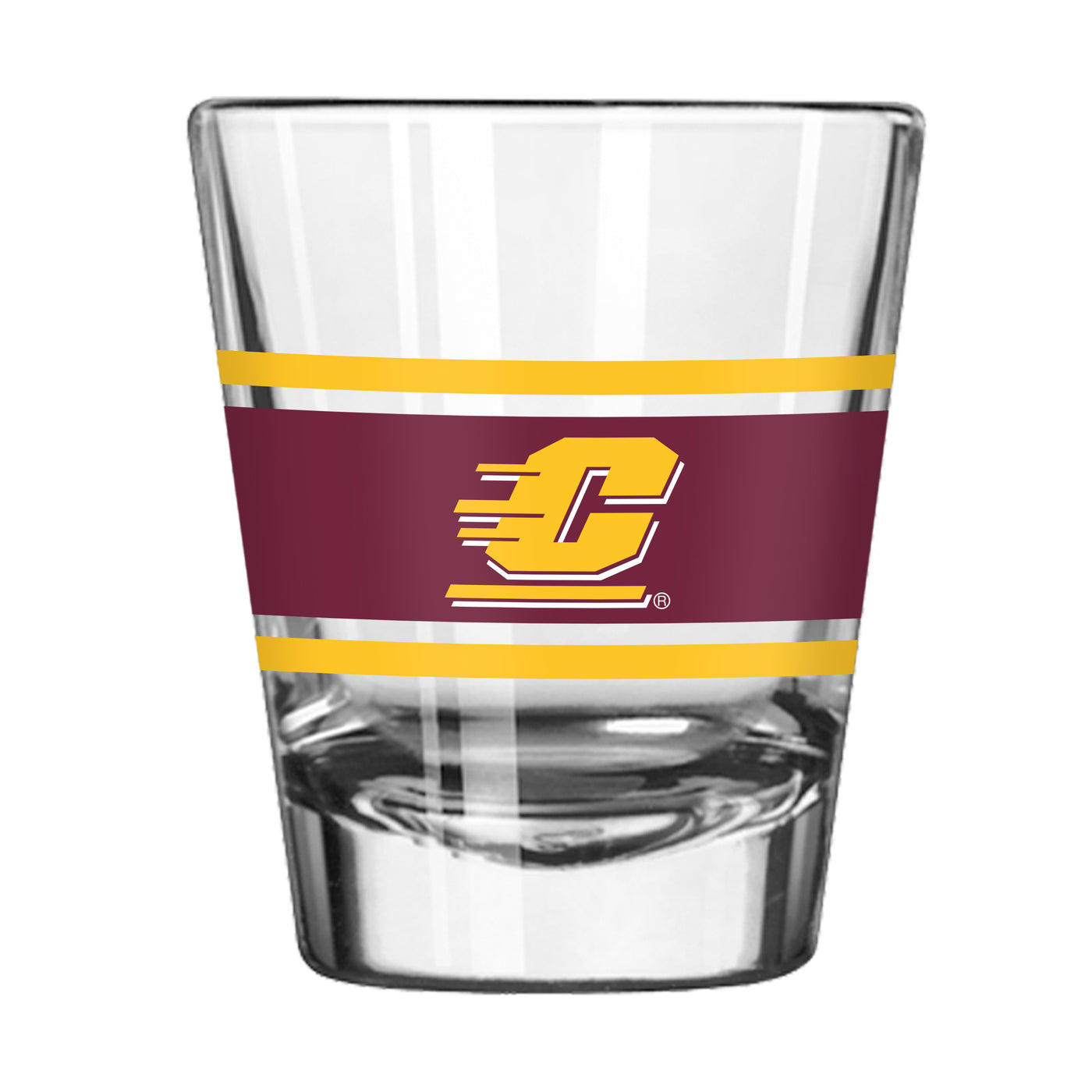 Central Michigan 2oz Stripe Shot Glass