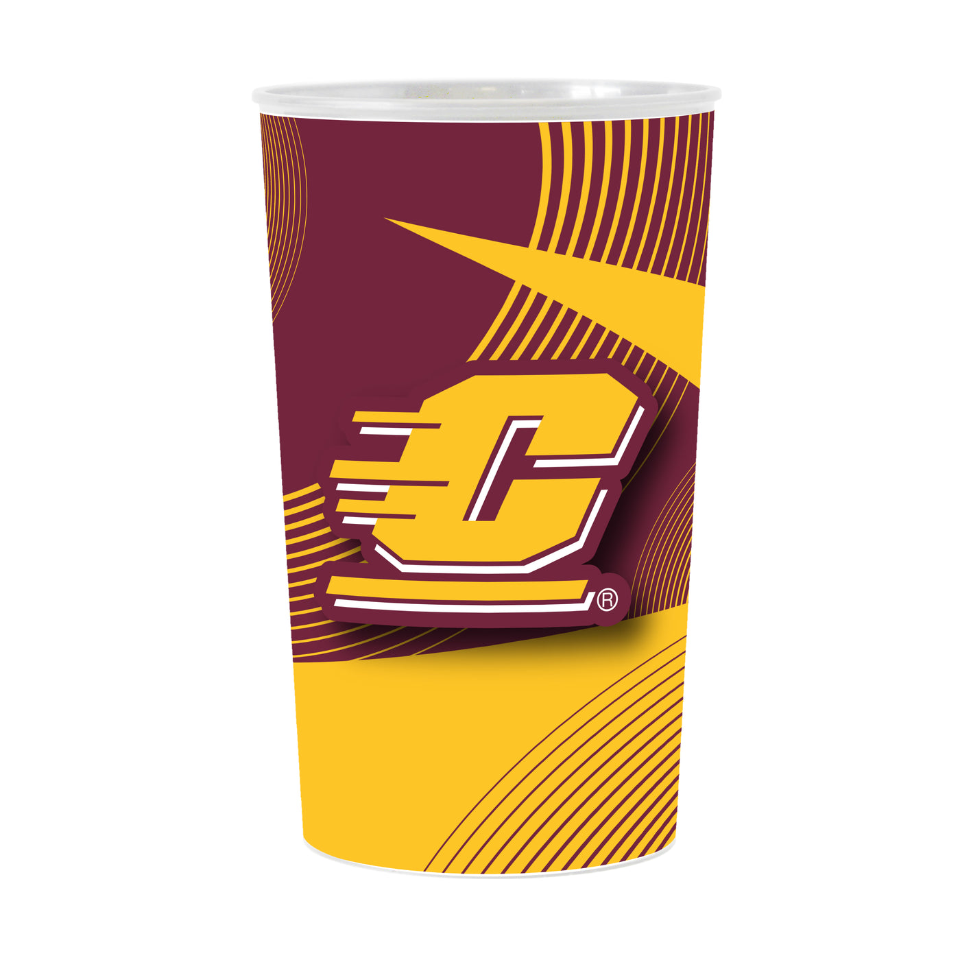 Central MI Geo Pattern 4-Pack Hardwall Cup