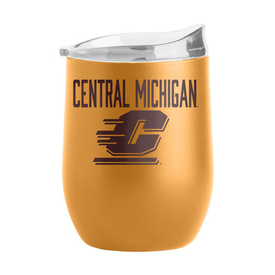 Central Michigan 16oz Huddle Powder Coat Curved Bev