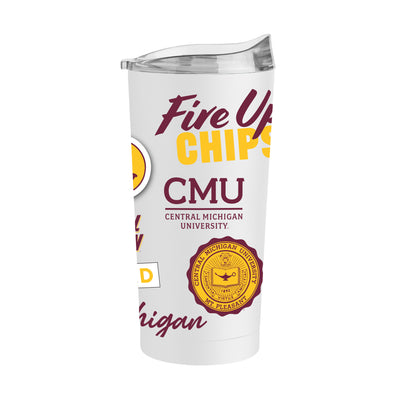 Central Michigan 20oz Native Powder Coat Tumbler