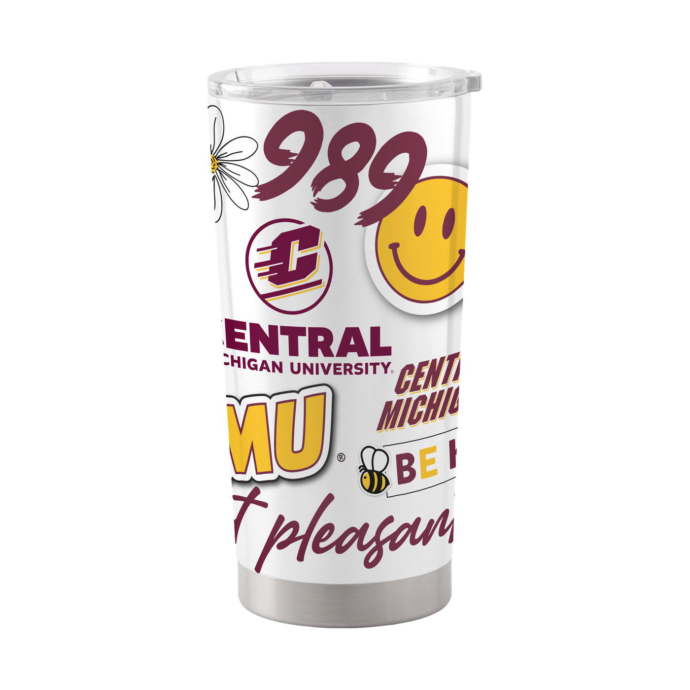 Central Michigan 20oz Native Stainless Tumbler
