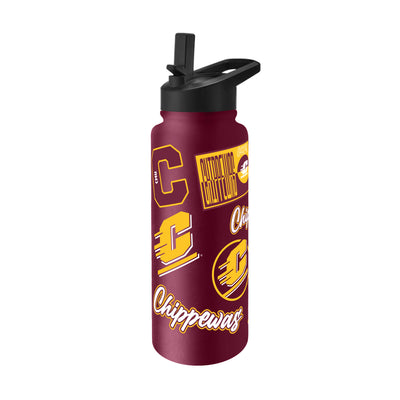 Central Michigan 34oz Dreamweave Quencher Bottle