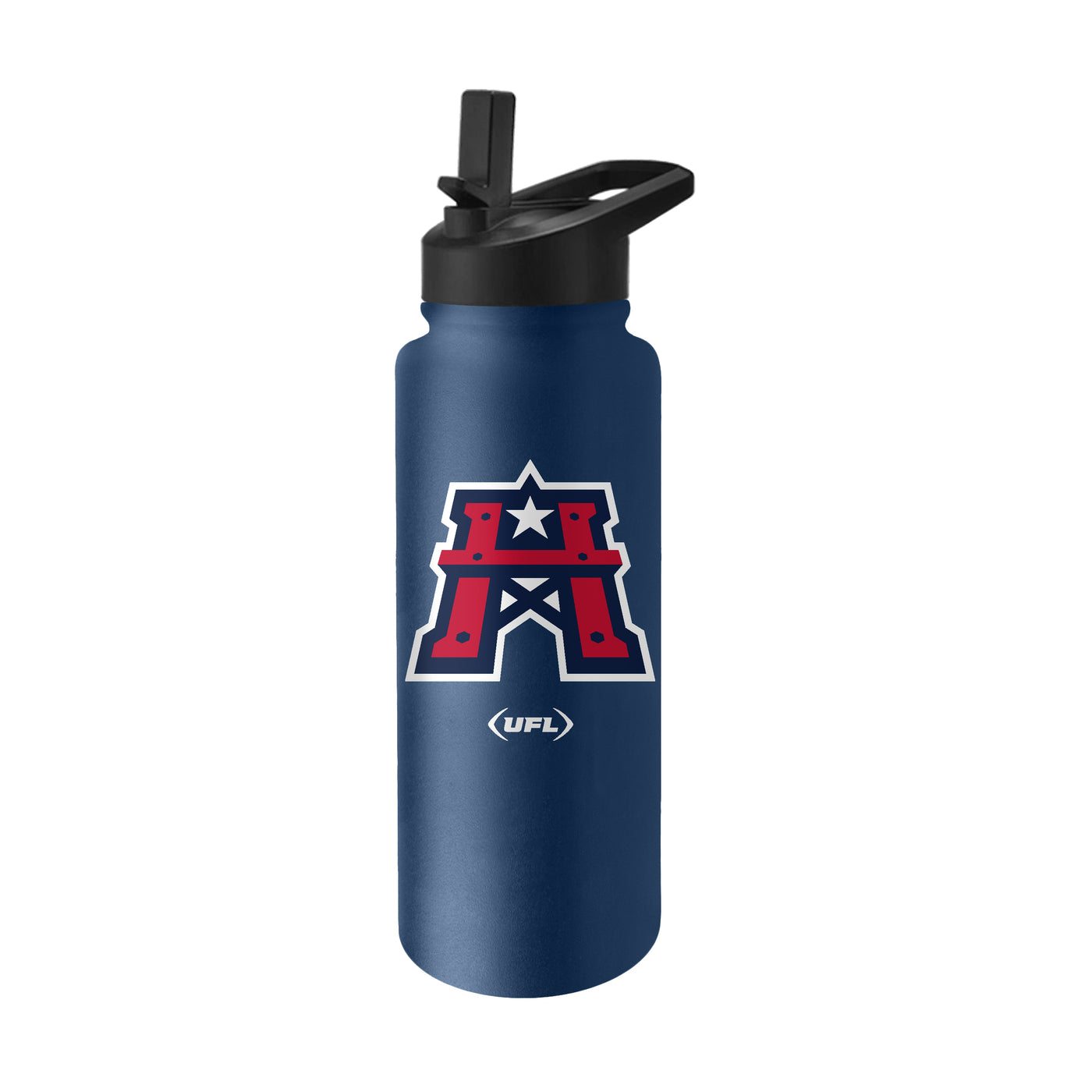 Houston Roughnecks 34oz Logo Quencher Bottle