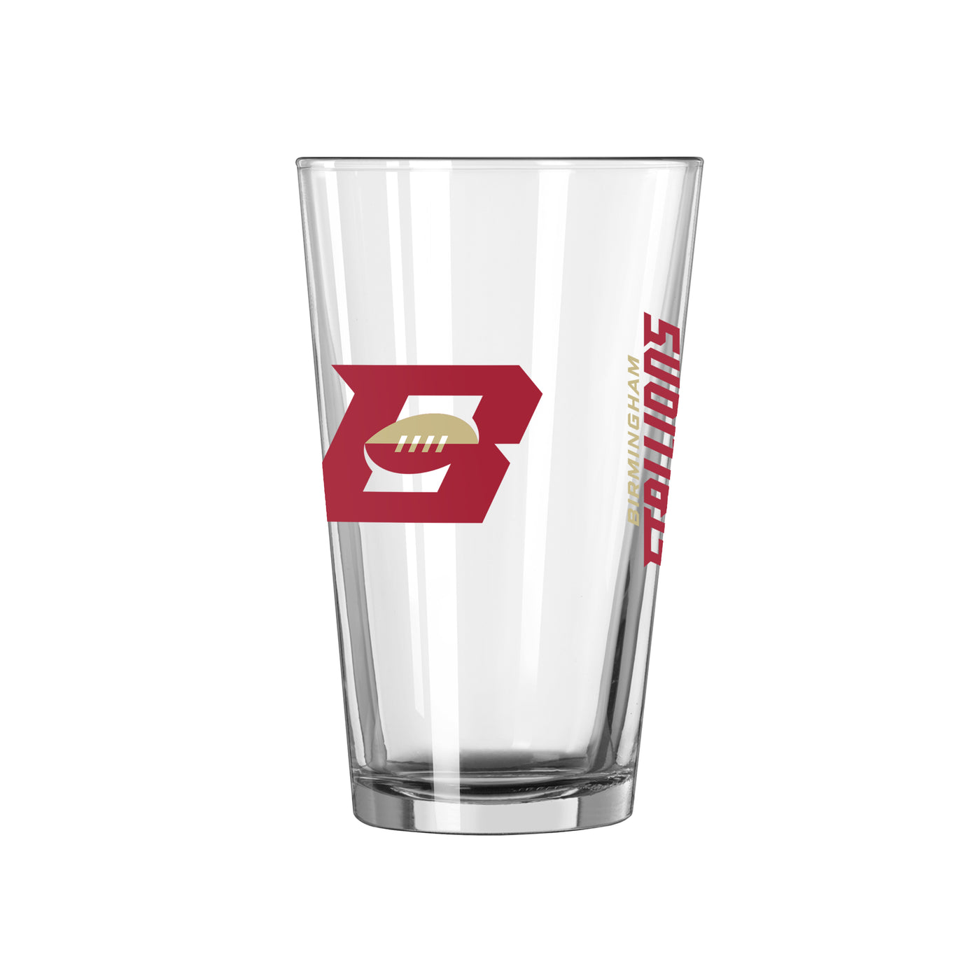 Birmingham Stallions 16oz Gameday Pint Glass