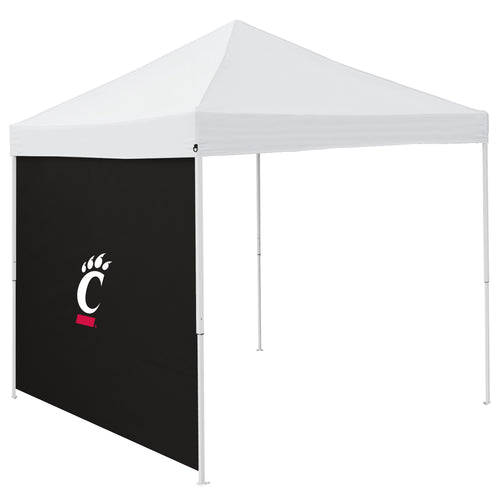 Cincinnati 9x9 side panel for Logo Brands shelter, made of durable fabric with side zipper and window openings.