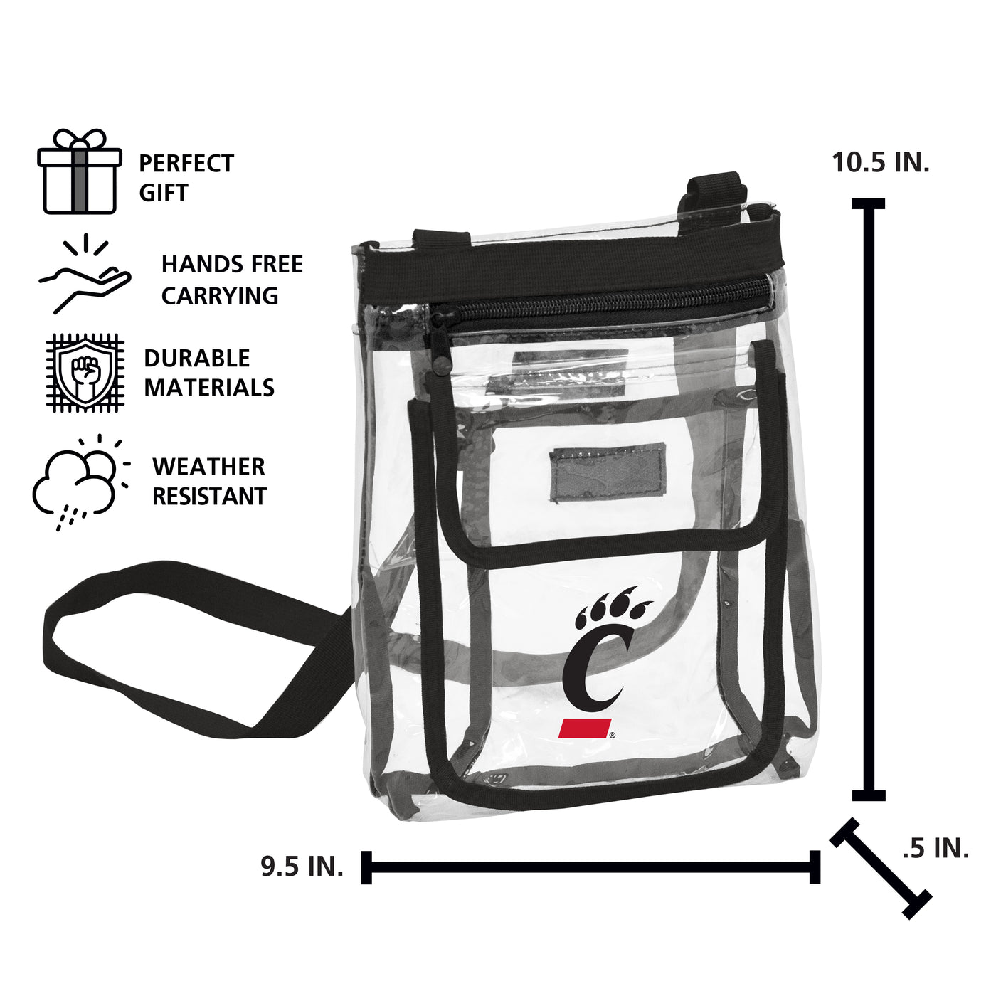 Cincinnati Gameday Clear Crossbody - Logo Brands