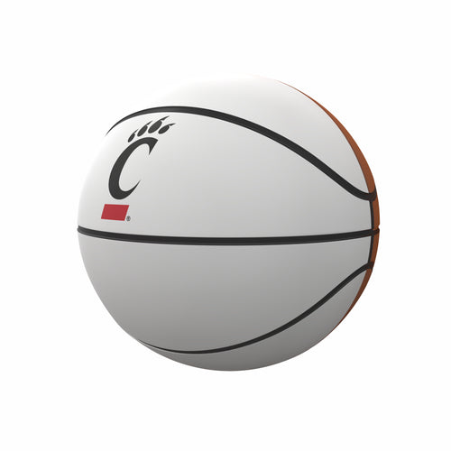 Cincinnati Mini Size Autograph Basketball by Logo Brands, recreation basketball with visible autograph signatures.