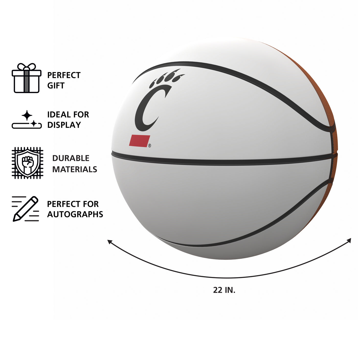 Cincinnati Mini Size Autograph Basketball