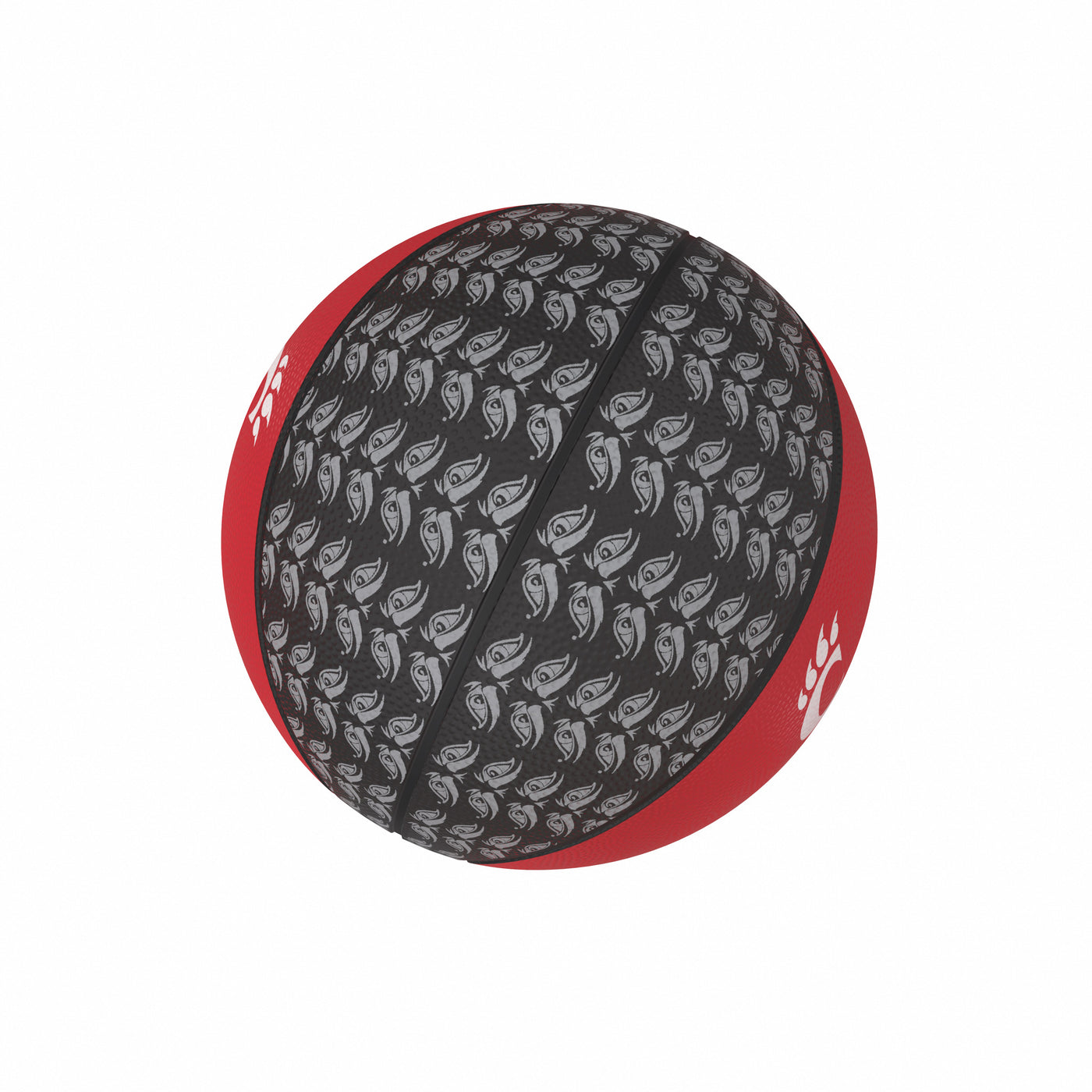 Cincinnati Repeating Logo Mini-Size Rubber Basketball - Logo Brands