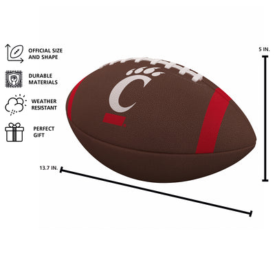Cincinnati Team Stripe Official-Size Composite Football