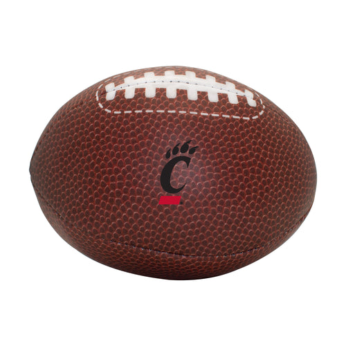 Cincinnati Composite Brown Micro Soft Football by Logo Brands, soft recreation football for casual play and display.