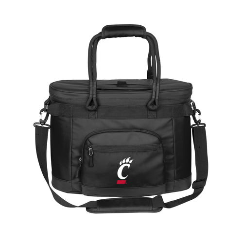 Cincinnati 35 Can Flex Cooler by Logo Brands showing a portable cooler with a flexible design and carrying handle.