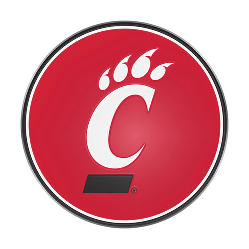 University of Cincinnati color emblem, Logo Brands embroidered patch featuring the school's official emblem in vibrant colors.