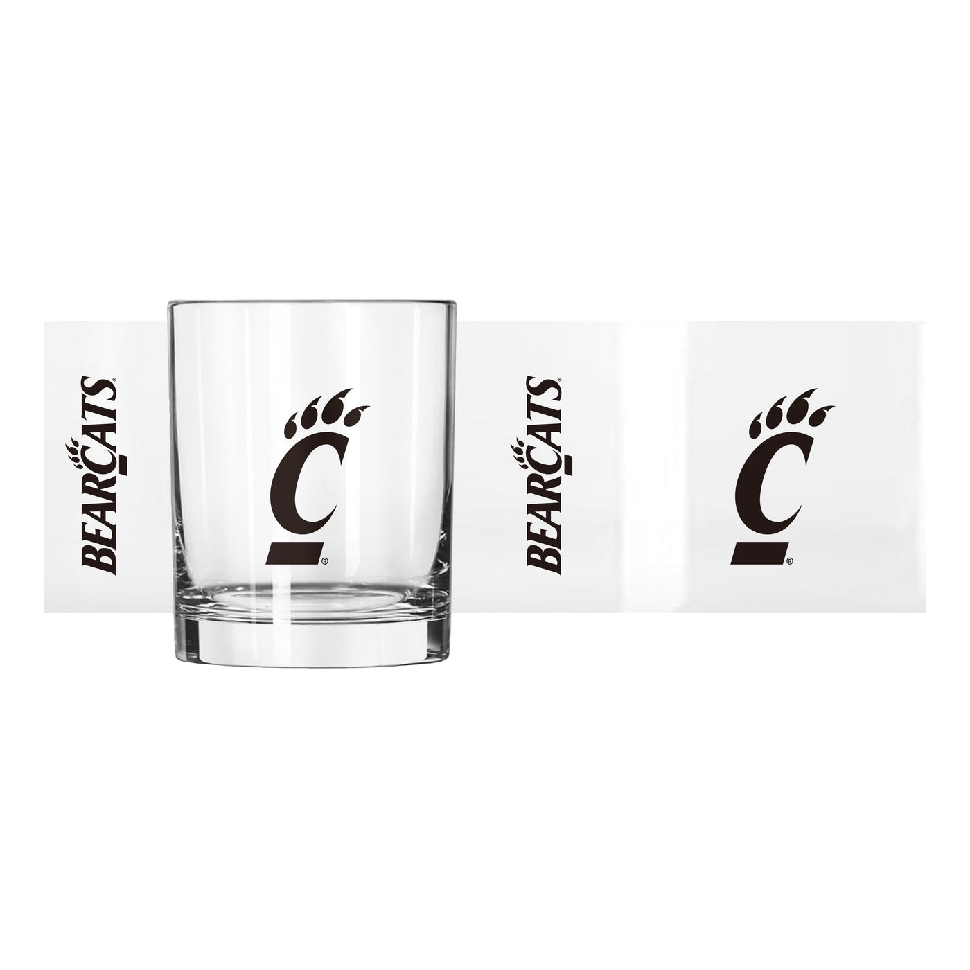 Cincinnati 14oz Gameday Rocks Glass - Logo Brands