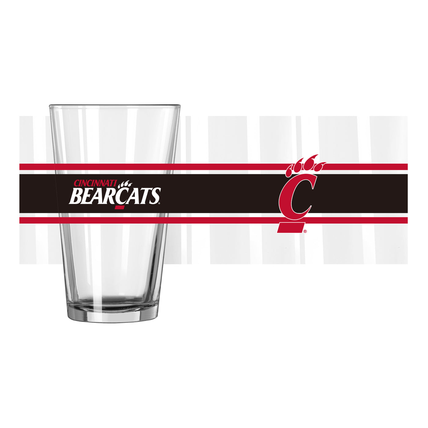 Cincinnati 16oz Stripe Pint Glass