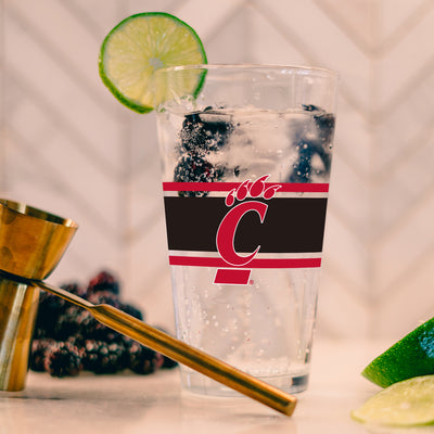 Cincinnati 16oz Stripe Pint Glass - Logo Brands