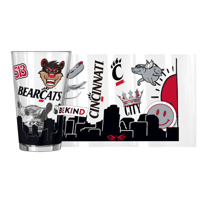 Cincinnati 16oz Native Pint Glass