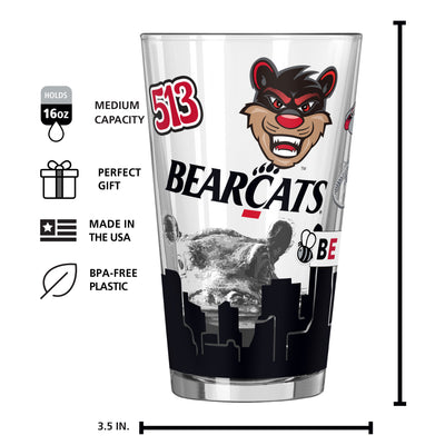 Cincinnati 16oz Native Pint Glass