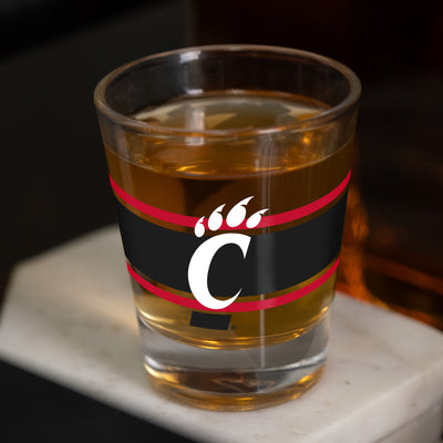 Cincinnati 2oz Stripe Shot Glass - Logo Brands