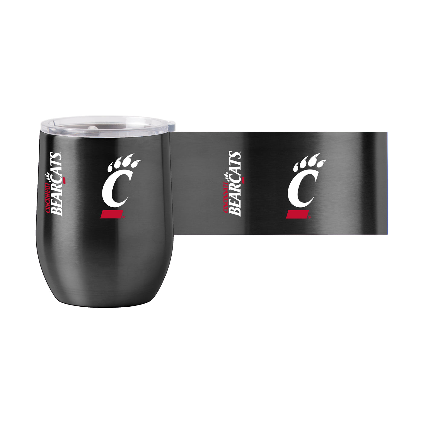 Cincinnati 16oz Gameday Stainless Curved Beverage