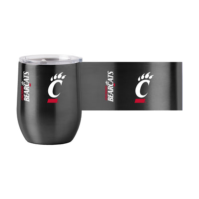 Cincinnati 16oz Gameday Stainless Curved Beverage