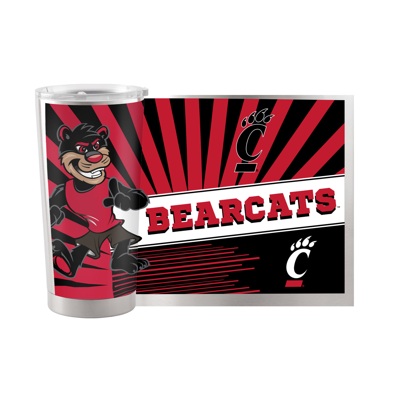 Cincinnati 20oz Mascot Stainless Tumbler
