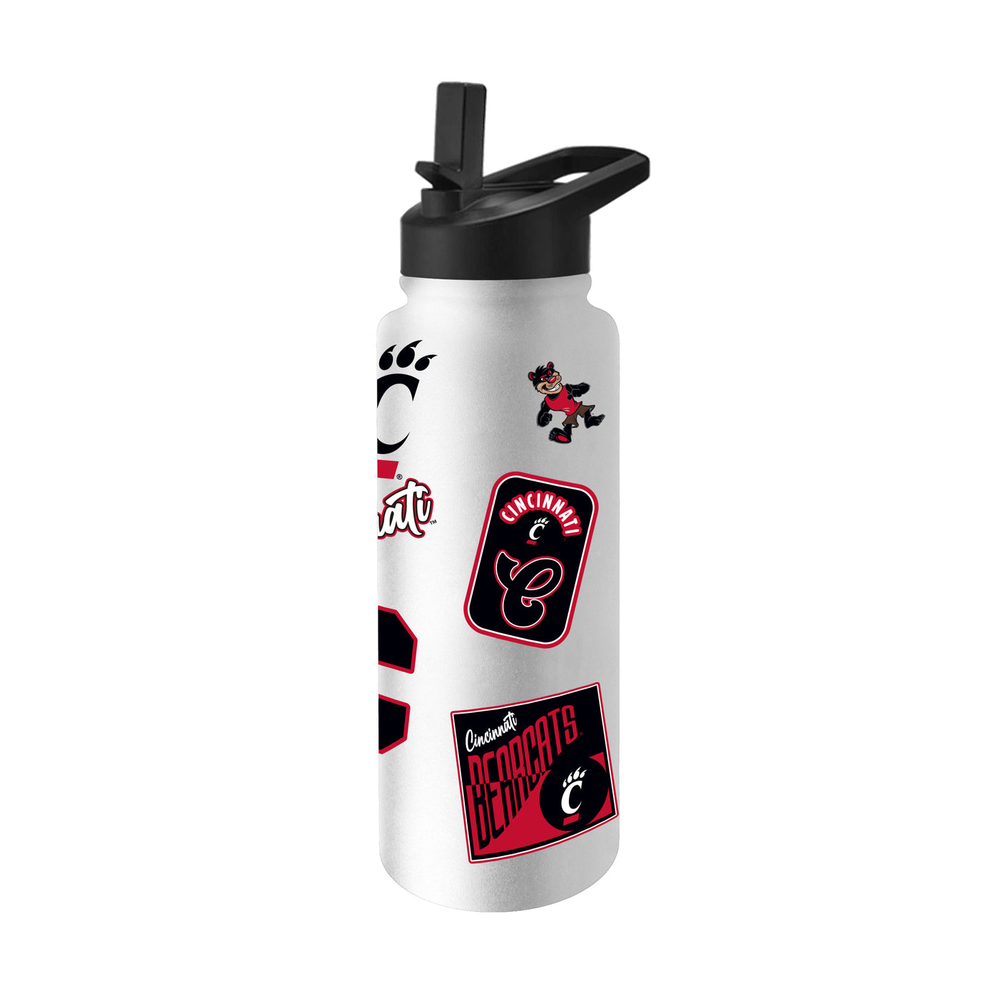 Cincinnati 34oz White Dreamweave Quencher Bottle