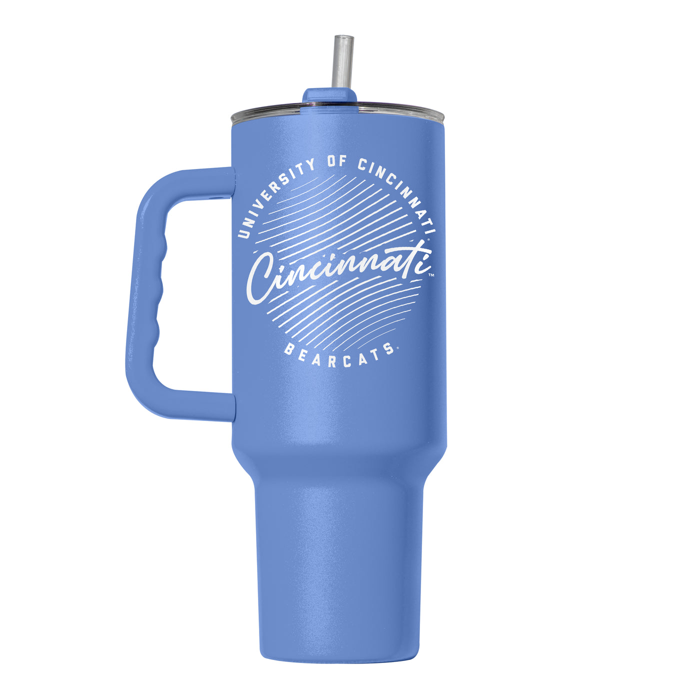 Cincinnati 40oz Retro Script Arctic Powder Coat Tumbler