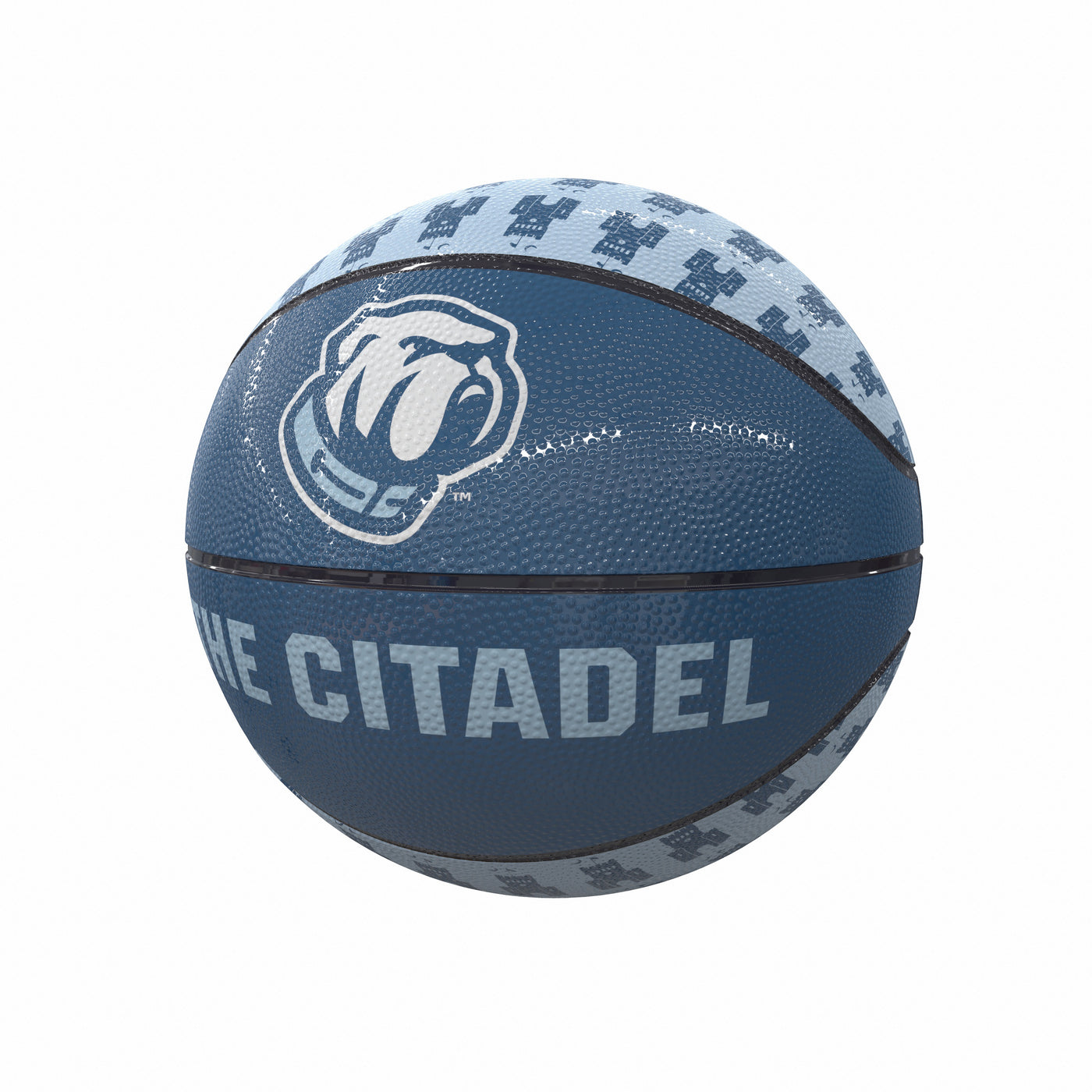 Citadel Repeating Logo Mini-Size Rubber Basketball