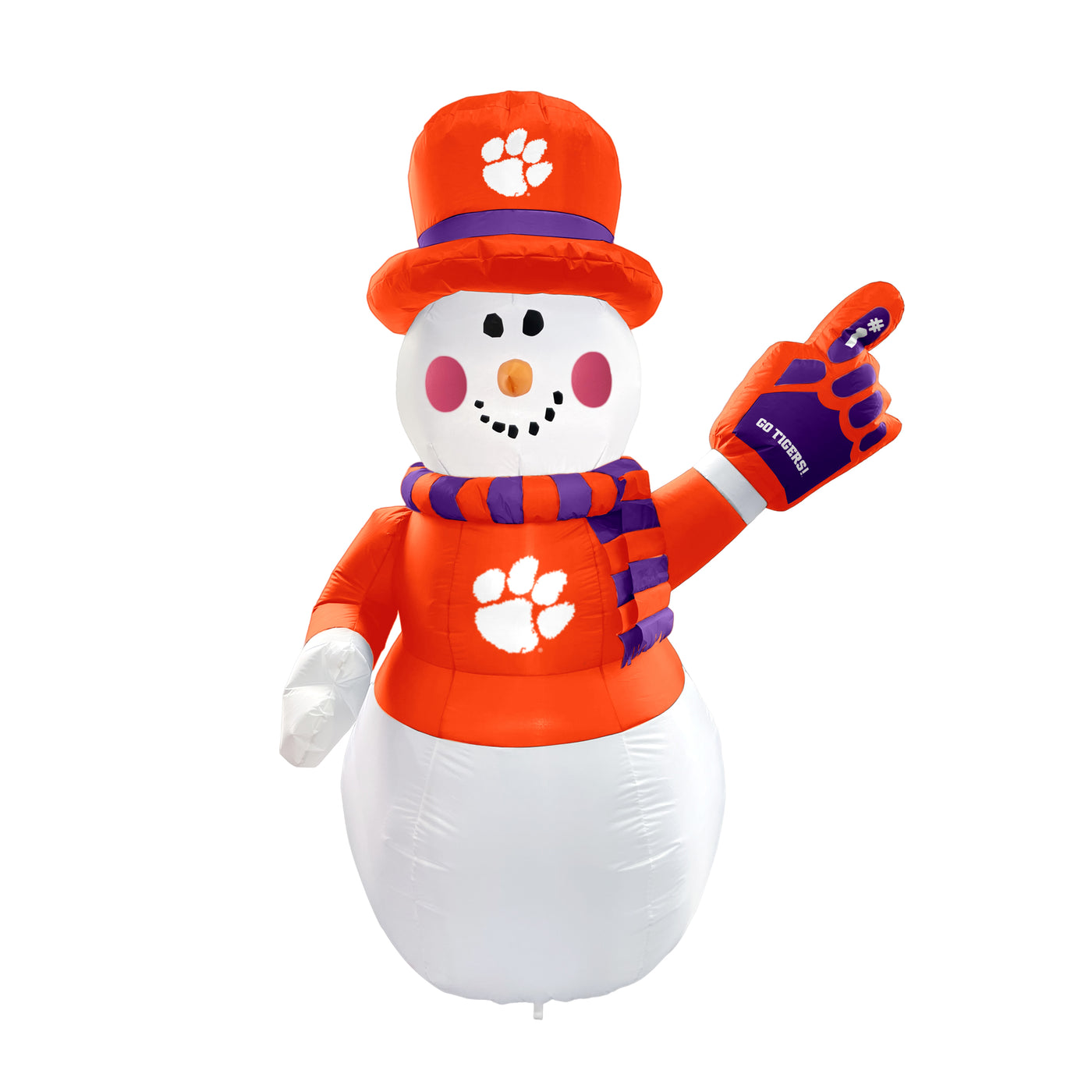 Clemson Inflatable Snowman