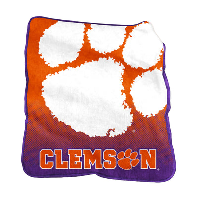 Clemson Raschel Throw - Logo Brands