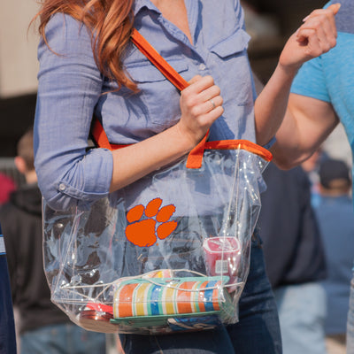 Clemson PVC Statium Tote - Logo Brands