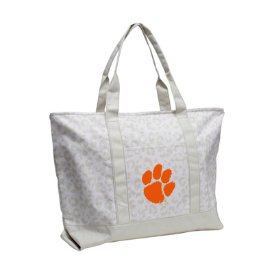 Clemson Leopard Pattern Tote - Logo Brands