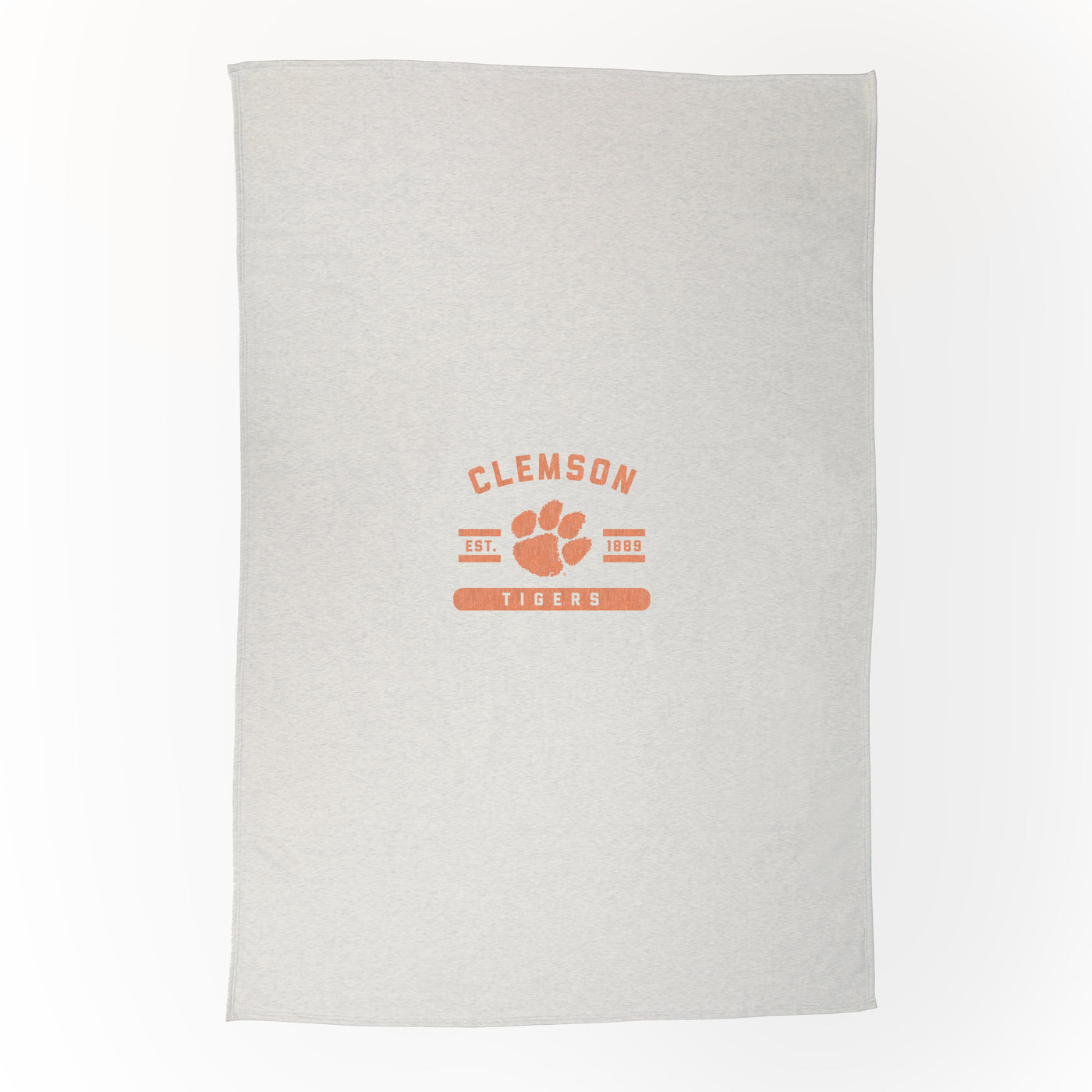 Clemson Oatmeal Sweatshirt Blanket