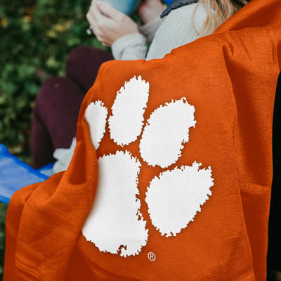 Clemson Sweatshirt Blanket - Logo Brands