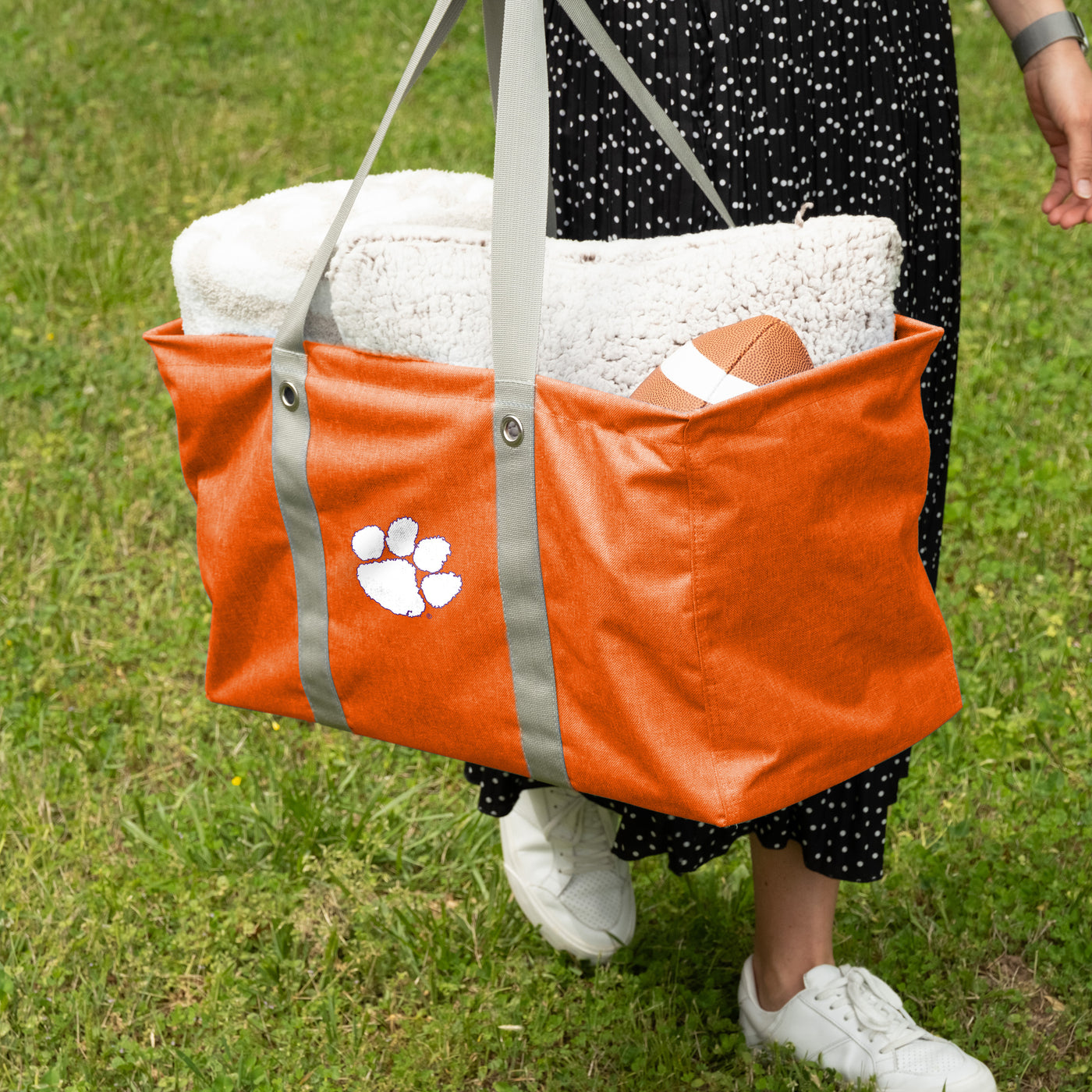 Clemson Crosshatch Picnic Caddy - Logo Brands