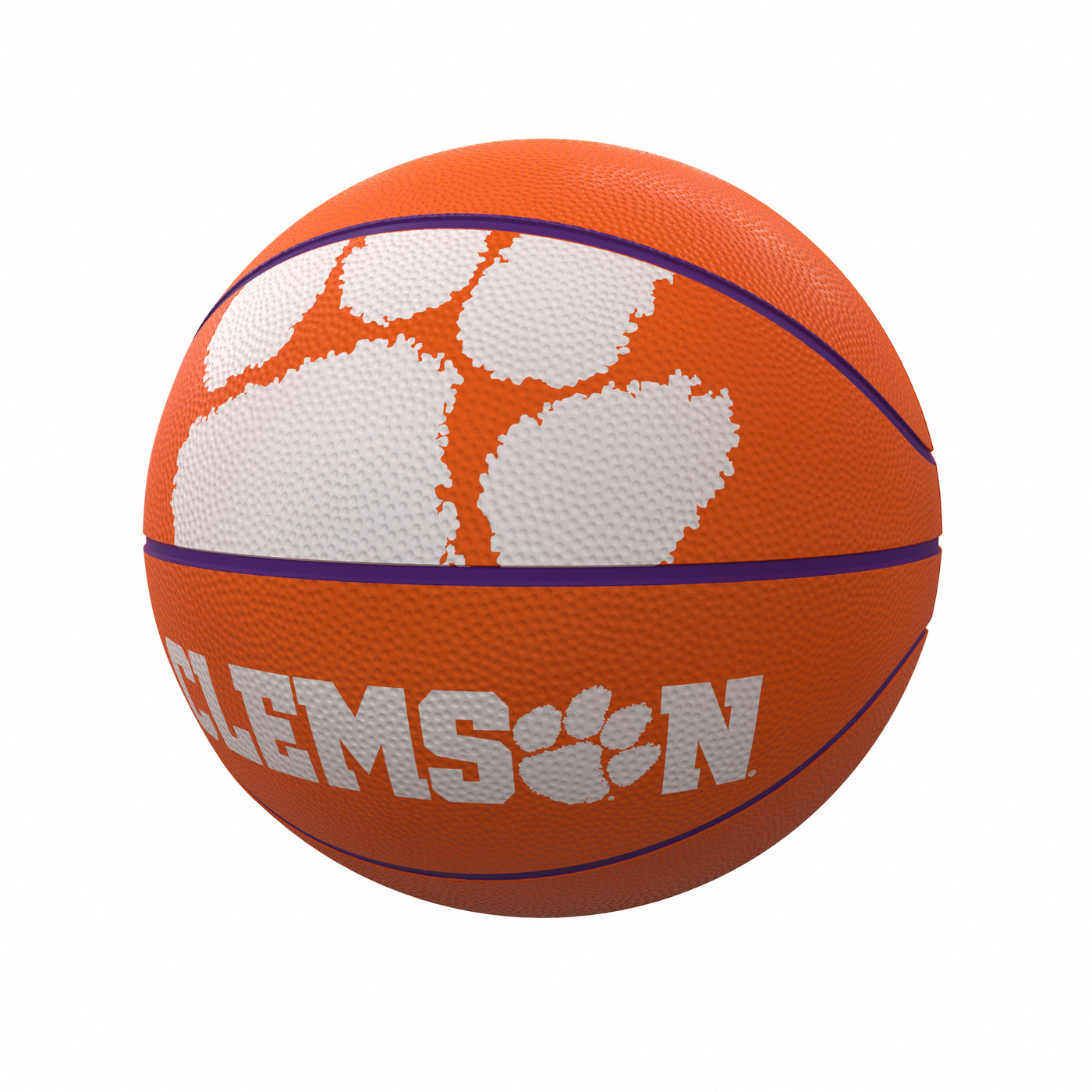 Clemson Mascot Official-Size Rubber Basketball