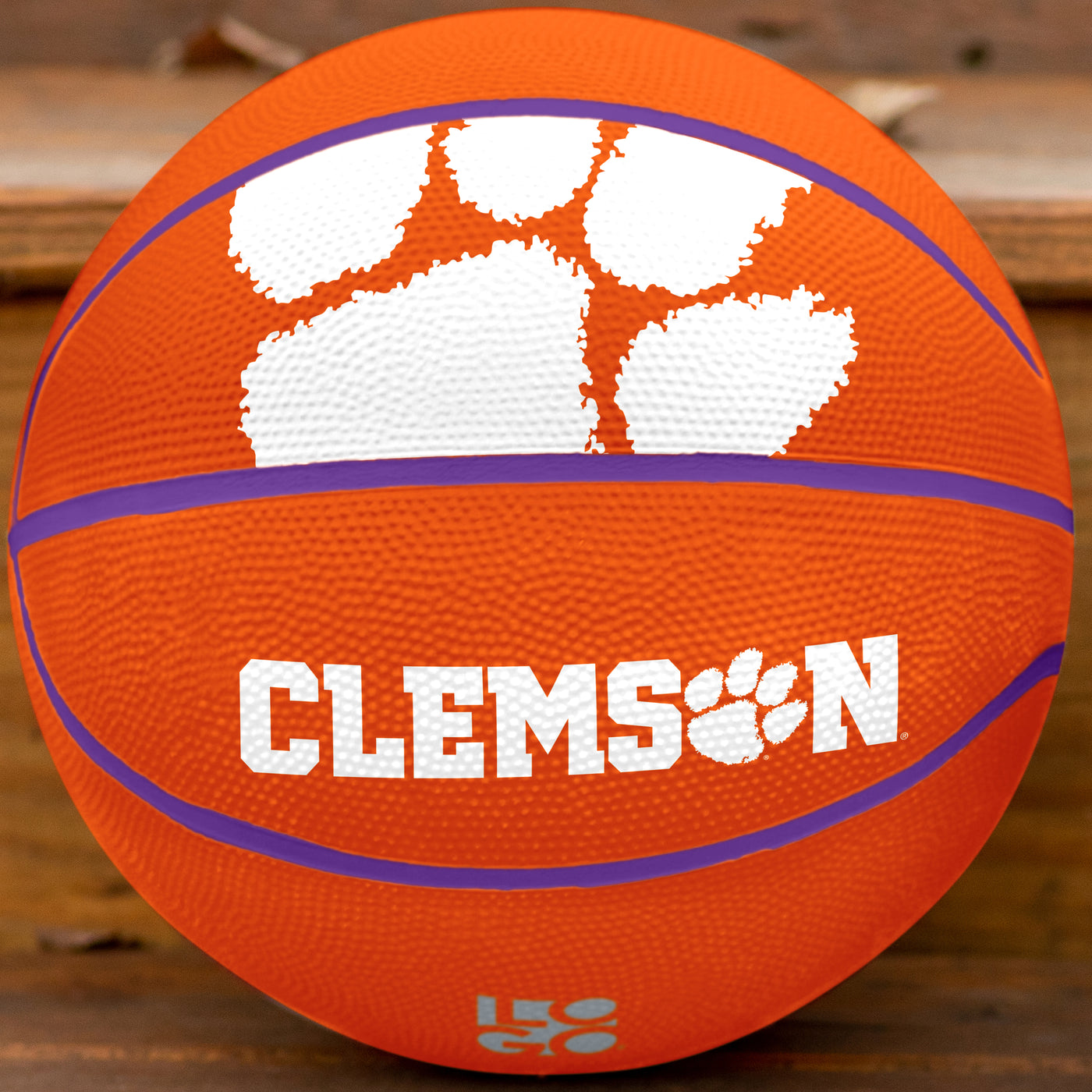 Clemson Mascot Official-Size Rubber Basketball