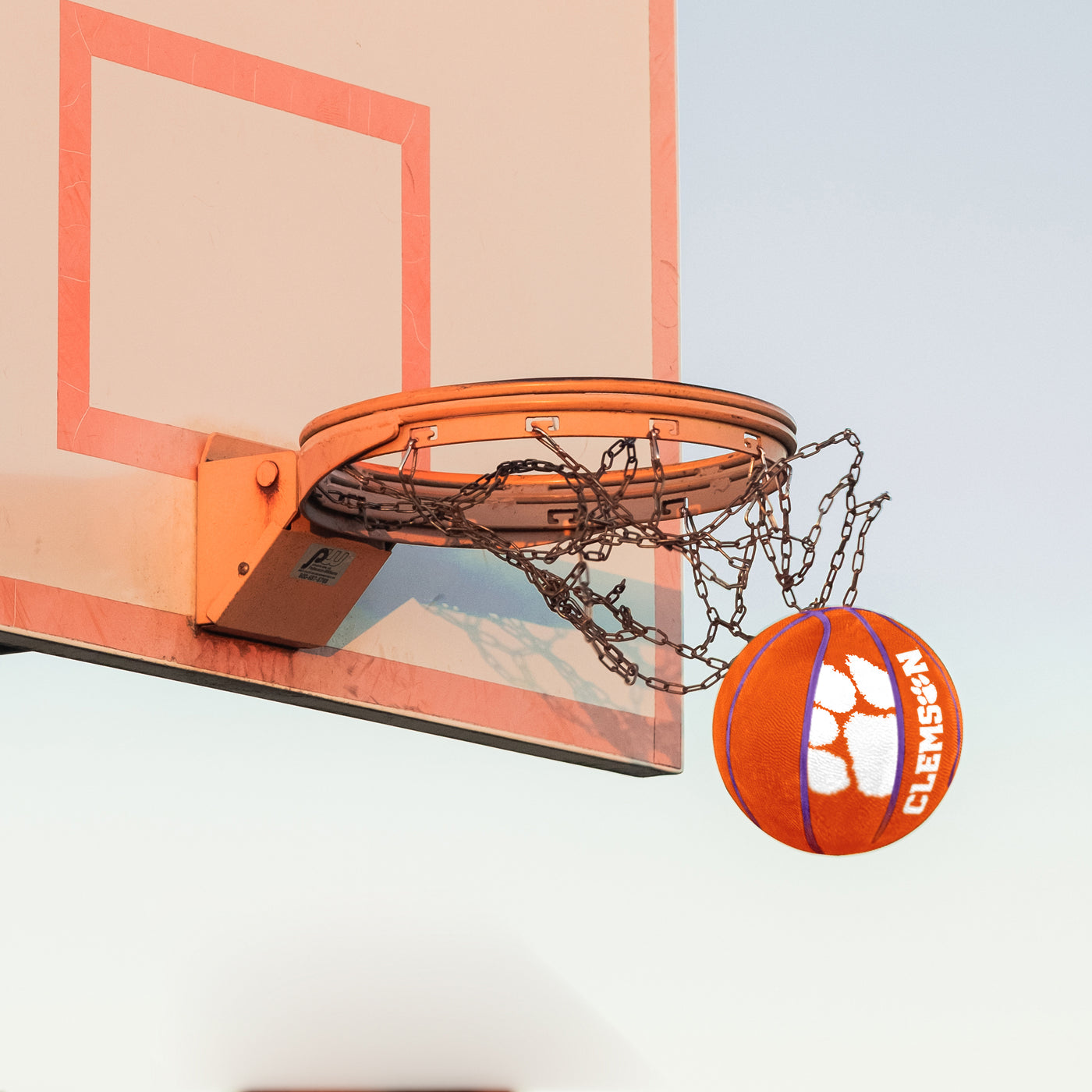 Clemson Mascot Official-Size Rubber Basketball