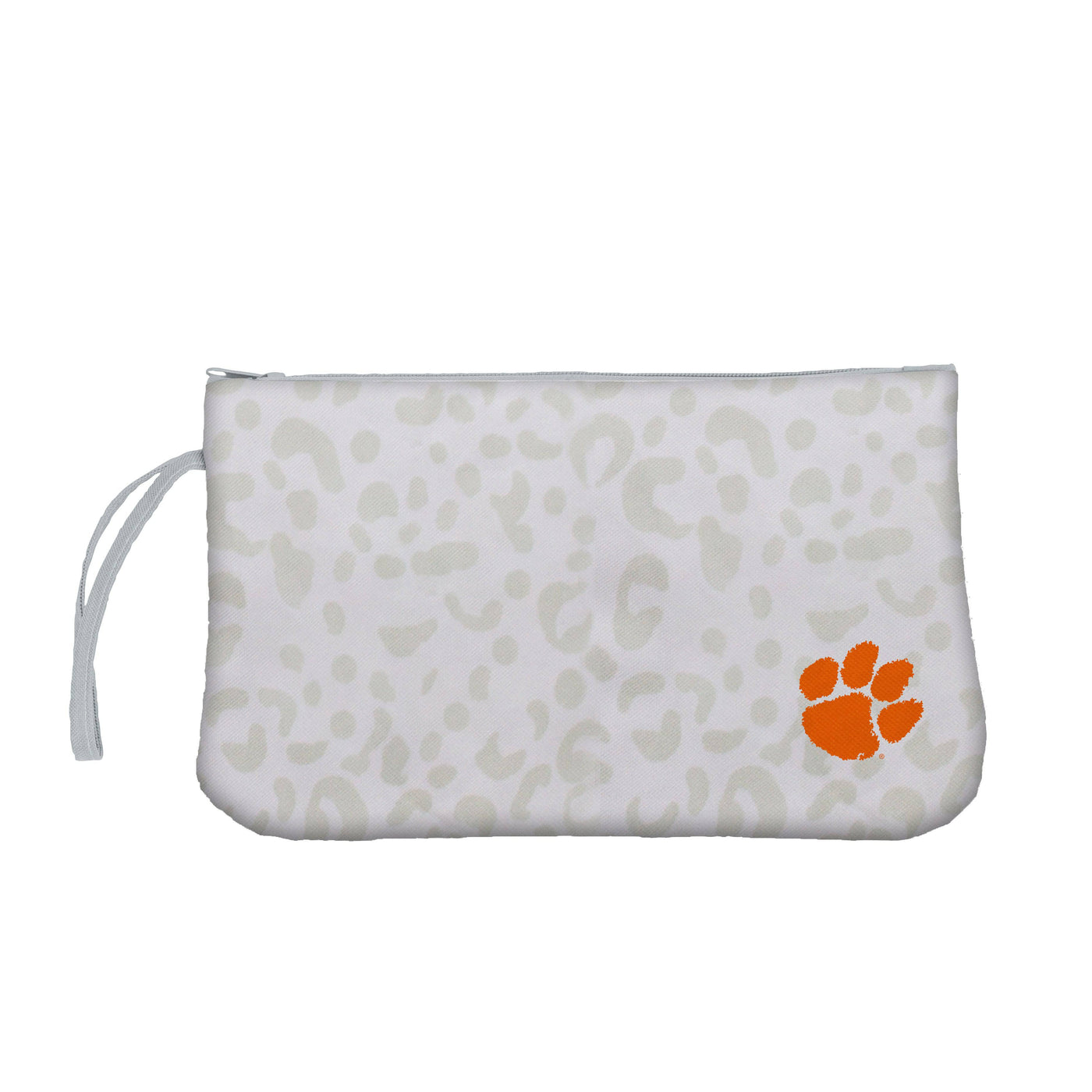 Clemson Leopard Print Wristlet