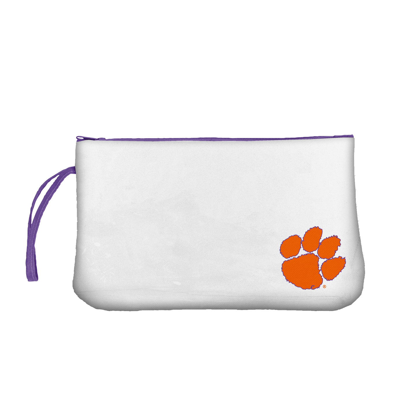 Clemson Clear Wristlet